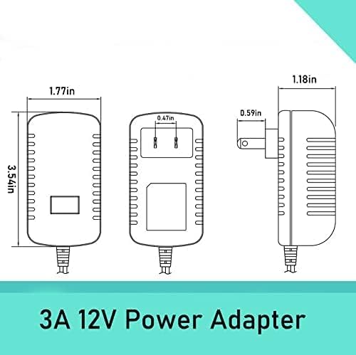 מתאם טעינה של Gupup, אספקת חשמל 24V 2A 48W 48W, שנאי 120V AC עד 24V DC עם שקע פלט, תקע לאור רצועת