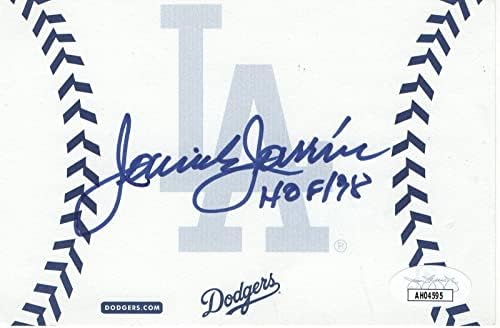 ג 'יימי ג' רין חתם על כרטיס אינדקס חתימות לוס אנג 'לס דודג' רס הוף 98 ג ' יי. אס. איי אה04595-חתימות חיתוך
