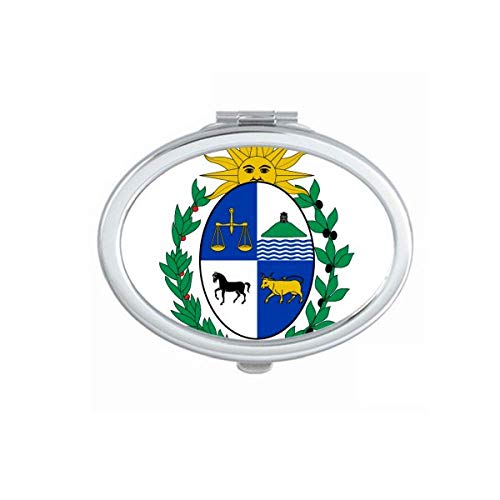 אורוגוואי דרום אמריקה לאומי סמל מראה נייד לקפל יד איפור כפול צד משקפיים