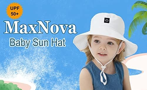 Maxnova Baby Sun Hat Smile Face upf 50+ כובע דלי פעוטות לבנות בנות 0-7 שנים