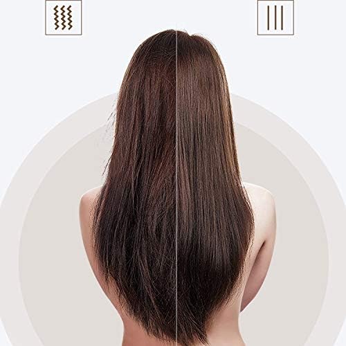 Yfqhdd מברשות שיער חשמליות ישר מסרק אנטי-סקאלד שיער ישר מסרק מסרק חמים מברשת מחליק שיער