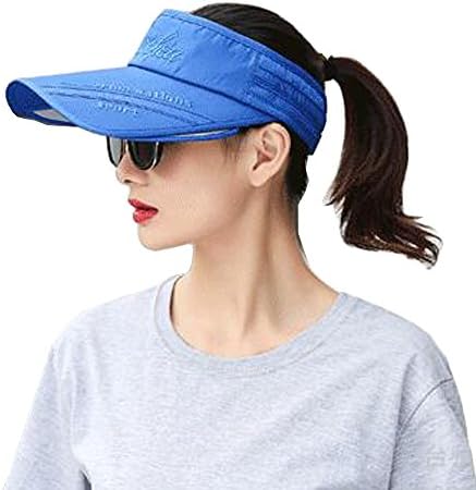 FLYOU מתכווננת כובע שמש כובע קיץ רחב שוליים ריקים מגנים עליונים מריצים כובע כדור בייסבול גולף