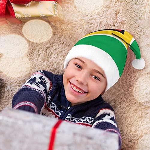 גיאנה דגל חג המולד כובע רך קטיפה סנטה כובע מצחיק כפה עבור חג המולד לשנה חדשה חגיגי מפלגה