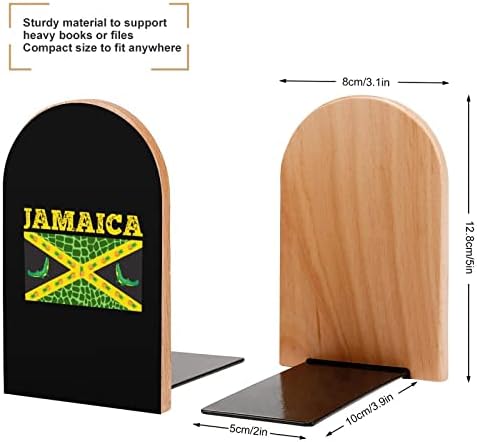 דגל של ג ' מייקה דקורטיבי תומכי ספרים למדפים 1 זוג ספר מסתיים ללא החלקה משרד להחזיק מעמד