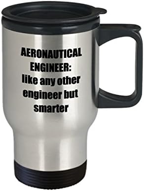 מהנדס אווירונאוטיקה ספל נסיעות - מתנת ספל קפה הנדסת אל חלד סרקסלית סרקסטית מצחיקה