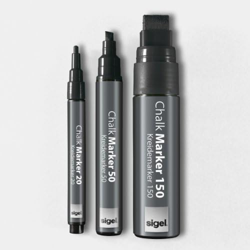 Sigel GL170 סמן גיר 150, קצה אזמל 0.2-0.59 אינץ ', שחור, 1 יח'.