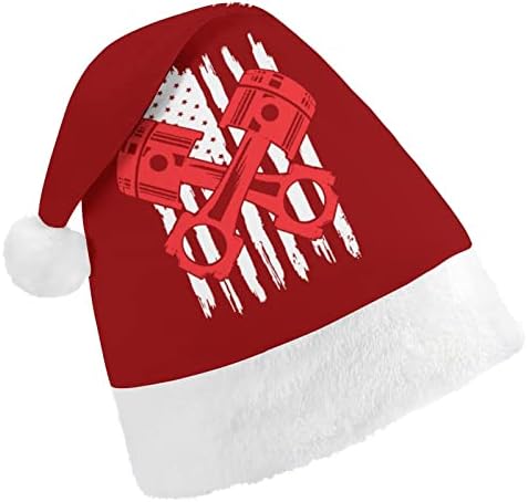 אמריקאי דגל רכב מכונאי חג המולד כובע אישית סנטה כובע מצחיק חג המולד קישוטים