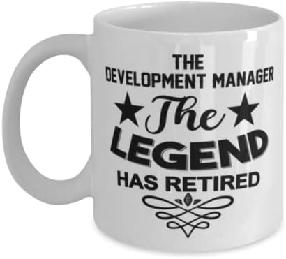 מנהל פיתוח ספל, האגדה יש ​​רעיונות מתנה ייחודיים לחידוש למנהל פיתוח, כוס תה ספל קפה לבן