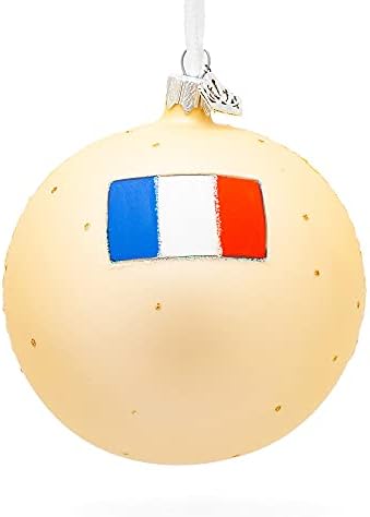 מונט סן-מישל, נורמנדי, כדור זכוכית צרפת קישוט חג המולד 4 אינץ '