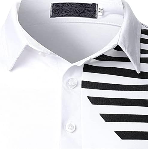 חולצות פולו לגברים שרוול ארוך צווארון מזדמן חולצת גולף גולף מזויף צבע שני חלקים תואם חליפה צווארון