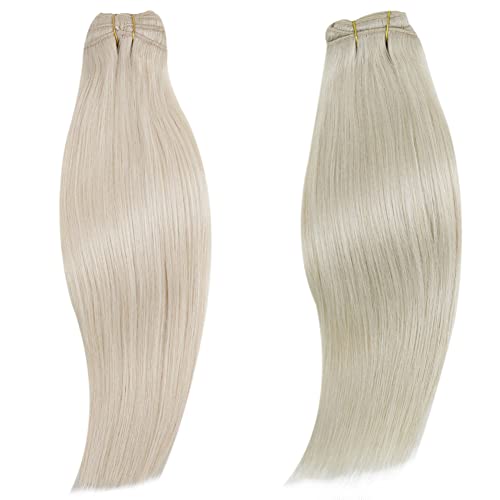 מבנה בלונדינית קליפ בתוספות שיער אמיתי שיער טבעי 800 לבן בלונד 60 פלטינה בלונד 22 אינץ 105 גרם