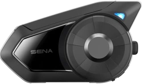 SENA 30K אופנועים אוזניות Bluetooth מערכת תקשורת רשת עם רמקולים HD, חבילה כפולה, שחור