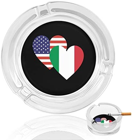 איטליה דגל לב אמריקני באמפרות מעוצבות להפליא זכוכית עבה