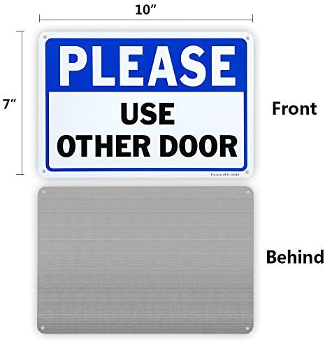 2 חבילה אנא השתמש בשלט דלת אחר, שלט פלסטיק 10 x 7