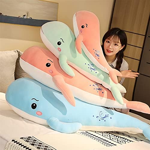 בובות קטיפה של Miquanggo כרית לוויתן חמודה דולפינים בובת צעצוע קטיפה ילדה שינה מלווה אותך לבובה שינה