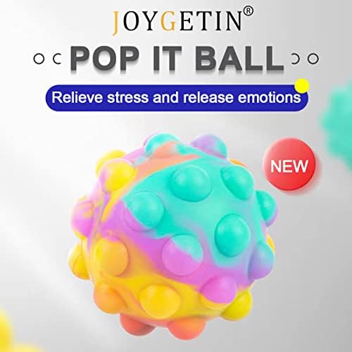 כדורי לחץ של ג'ויג'טין פופ, צעצוע חושי פופ -בועות, צעצועים חושיים של פופ פופ תלת מימדי, צעצוע