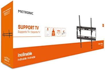 Metronic 4510 קיר קיר לטלוויזיה, ניתן להשיג, שחור