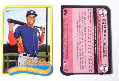 הרבה טופפס 2014 עדכון ג'ורג 'שפרינגר מיני 1989 Die Cut - כרטיסי בייסבול