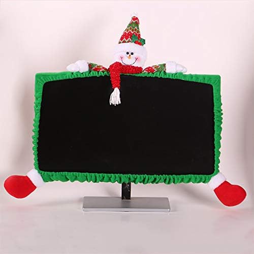 כיסוי צג מחשב חג המולד עבור 19 -27 מסך מכסה נגד אבק אלסטי מחשב כיסוי טלוויזיה מסך מגן לבית קניון משרד צילום