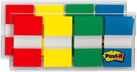 דגלי פוסט-איט, 80 / מתקן בדרכים, 2 מכשירי / חבילה, 1 בצבעי יסוד רחבים ומגוונים
