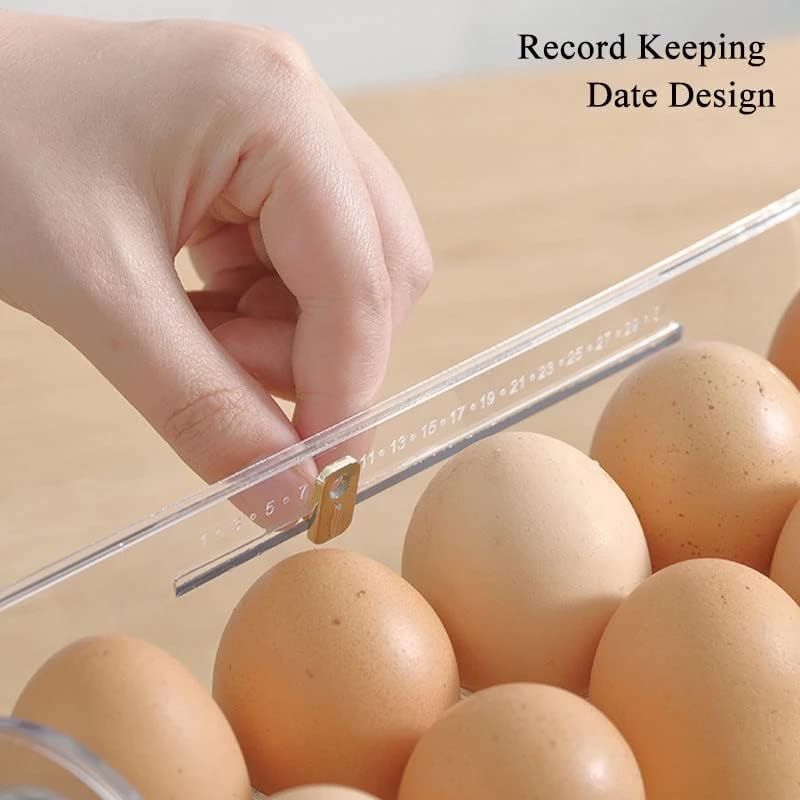 להעיף-סוג ביצי אחסון מתלה ביצי אחסון תיבת סטנד ביצה מחזיק עבור מקרר ארגונית טרי מגש מטבח