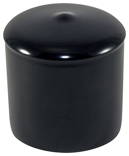 Caplugs 99190345 כובע פלסטיק עם אוגנים. VCF-2625-24, ויניל, מזהה כובע 2.625 אורך 1.500, שחור