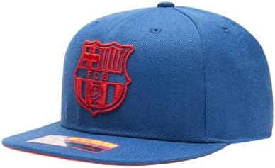 מאוורר דיו ברצלונה 'עפרון מתכוונן סנאפבק כדורגל כובע / כובע / כחול