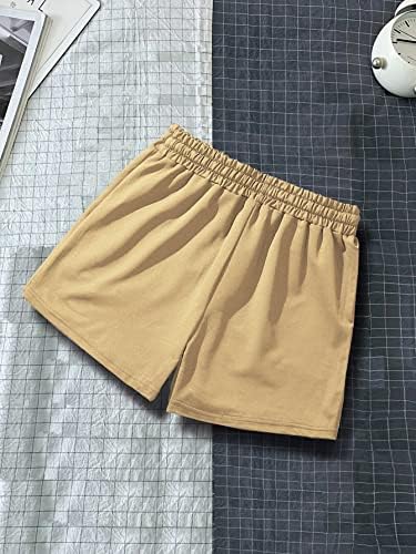 מכנסיים קצרים מגניבים של Gorglitter גברים מגניבים אימון מותניים קצרים לבגדי רחוב עם כיסים