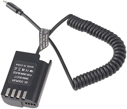 FOTGA מפותל USB TYPE-C USB-C ל- DMW-BLK22 סוללת דמה DMW-DCC17 DC מצמד סוללה כבל מתאם כוח למצלמת