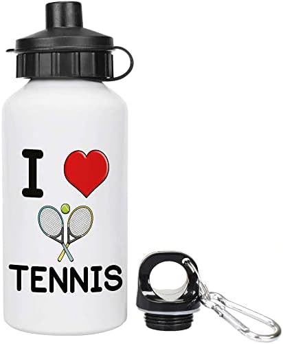 AZEEDA 600ML 'I Love Tennis' Tennis 'בקבוק מים / שתייה הניתנים לשימוש חוזר