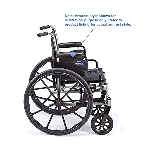 כיסא גלגלים 5 עם זרועות באורך שולחן הפוך, רוחב מושב 20 אינץ', ומשענות רגליים חסכוניות של 94 רגל, 50 רגל / 94