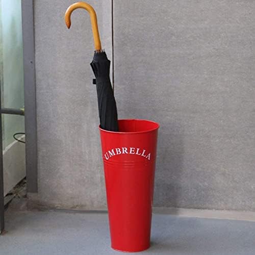 מעמד מתלה מטרייה של Xhalery, מחזיק מטרייה, מטרייה עומדת מטרייה עמדת מכתב יצירתי אדום, דלי מטריית מלונות