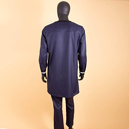 חליפת גברים של מעילי Dashiki Coats African+מכנסי אנקרה