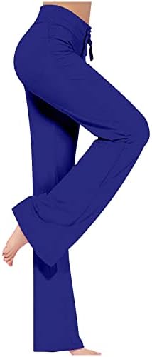 מכנסי יוגה נשים ישר רגל ישרה רופפת כותנה מודאלית נוחה מכנסיים מוטות מגרש אימון מפעיל מכנסי טרנינג מזדמנים