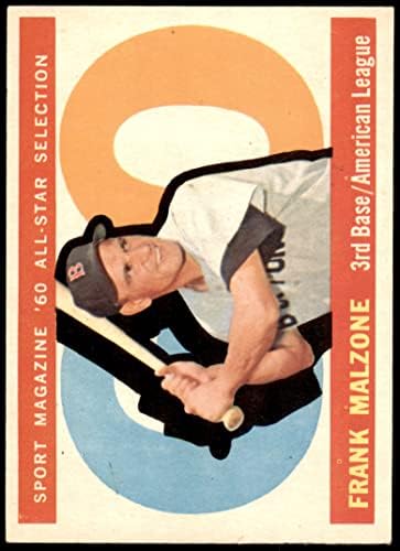1960 Topps 557 All-Star Frank Malzone Boston Red Sox Ex/MT Red Sox