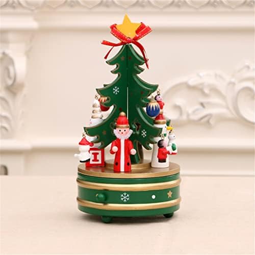 Ylyajy קופסאות מוזיקה לחג המולד לקישוט בית עיצוב בית קרוסלה קופסת מוזיקת ​​סוסים צעצועים