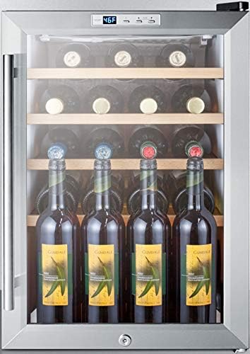 Summit Appliance ShelfKit312L מדפי יין, המיועדים לשימוש במרכז המשקאות SCR312L, מאחסנים עד 21 בקבוקי יין