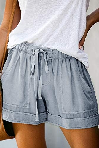 Mosucoirl נשים נוחות נוחיות המותניים המותניים המותניים המותניים הטהורים מכנסיים קצרים בקיץ חוף קלים מכנסיים קצרים
