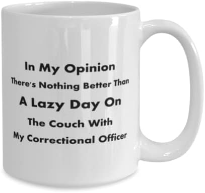 קצין הכליאה ספל, לדעתי. אין דבר טוב יותר מאשר עצלן יום על הספה עם שלי כליאה קצין, חידוש ייחודי מתנת
