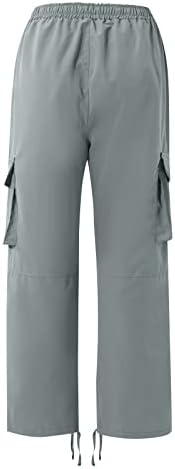 מכנסי מטען ספורט Wenkomg1 לגברים מכנסיים רחבים מכנסי טרנינג ברגליים ישרות דיג מכנסי טיול טיולים