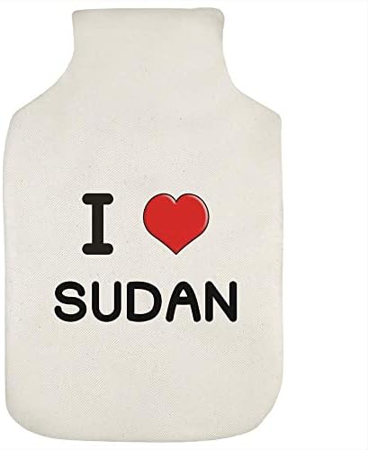 Azeeda 'אני אוהב את כיסוי בקבוק המים החמים של סודן