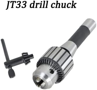 R8 -JT33 סופר -כבד מקדח צ'אק, 1/8 - 5/8 מקדחה אחיזה משולשת צ'אק עיתונות צ'אק עם מקש צ'אק מתאים