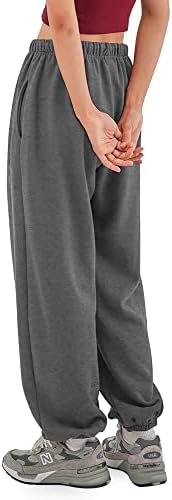 MA CROIX Mens מכנסי טרנינג קל משקל עם כיסים אלסטיים המותניים.