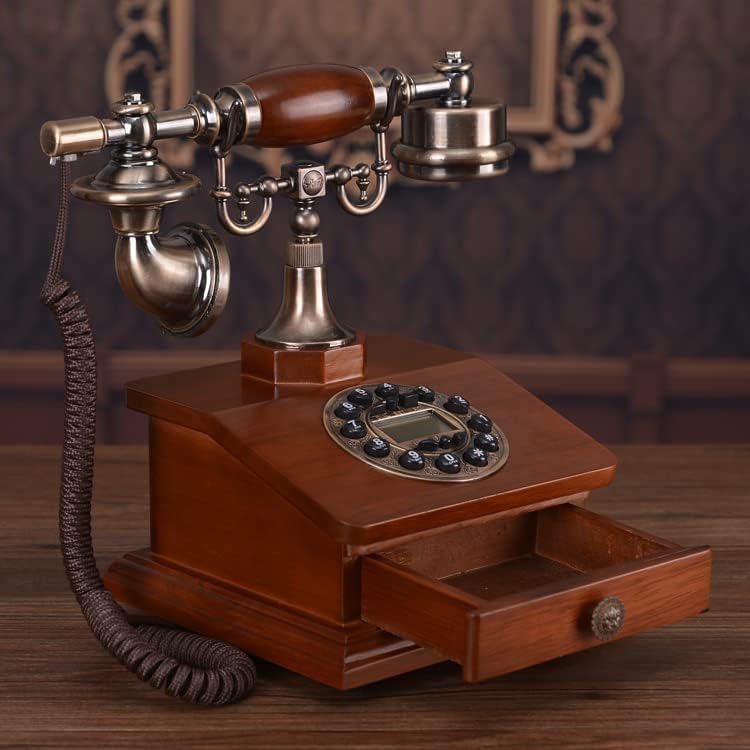 חיוג רוטרי טלפון בסגנון אירופאי בסגנון אמריקאי סלון קישוט שולחן משרד טלפון רטרו קלאסי הביתה קווי קווי