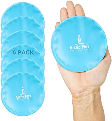 Arctic Flex XL ג'ל אריז קרח עגול - דחיסת ג'ל רכה ICepack - חם וקור לכאבי ראש, נפיחות עיניים,