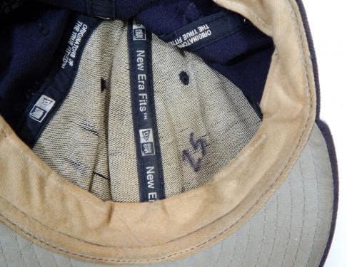 2003-06 דטרויט טייגרס דמיטרי יאנג 25 משחק משמש כובע חיל הים 7.25 DP22680 - משחק כובעי MLB