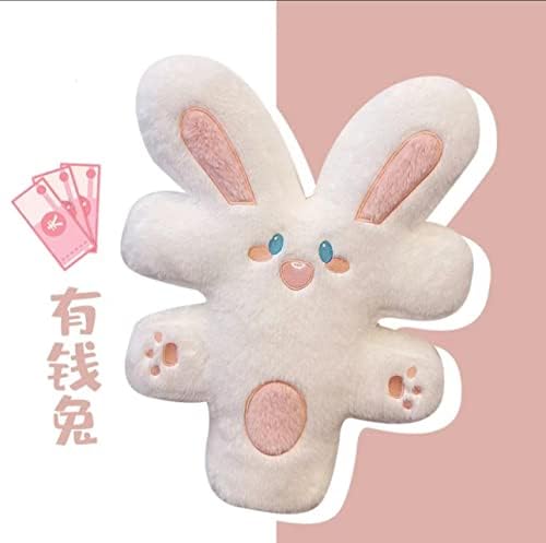 16 סנטימטרים עשיר ארנב בפלאש צעצוע יצירתי כרית כרית, צעצוע יצירתי לילדים, לבן