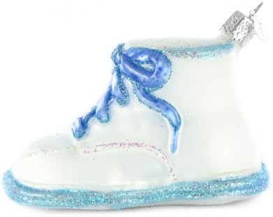 ישן העולם חג המולד קישוט תינוק נעל כחול קישוט