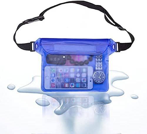 AFXOBO תיק המותניים טלפון אטום למים, פעילות מתחת למים כיס טלפון נייד אטום למים עם רוכסנים לשייט שנורקלינג