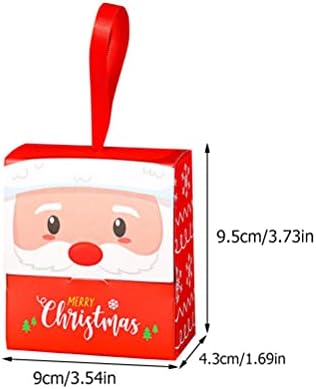 12 יחידות חג המולד סוכריות קופסות חג המולד אריזת מתנה סנטה קלאוס אנשי שלג דפוס סוכריות תיבת לטפל קופסות